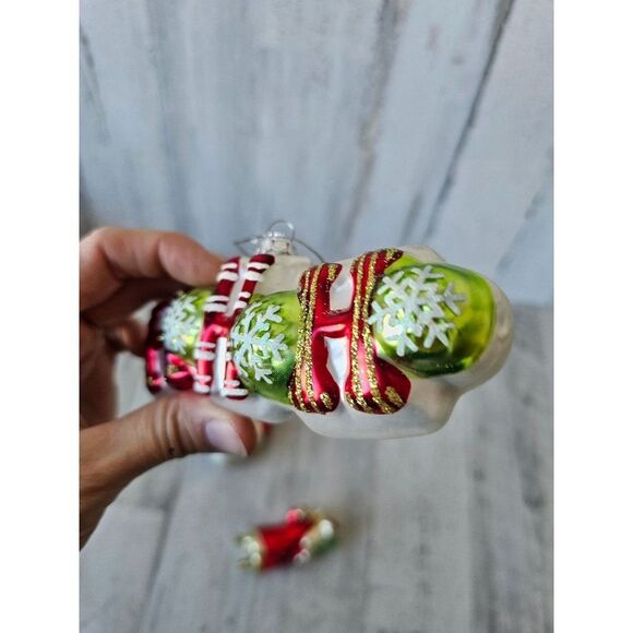 Santa snowman gingerbread ornament red Xmas tree lot set - Picture 13 of 13